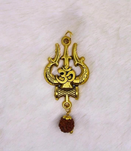 Panchmukhi Rudraksha OM Shiva Trishool Mala